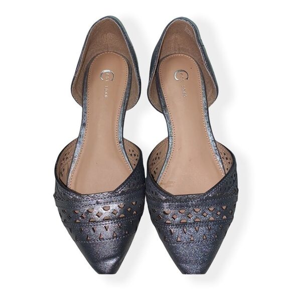 est. 1946 Shoes - EST. 1946 Silver Cut Out Flats